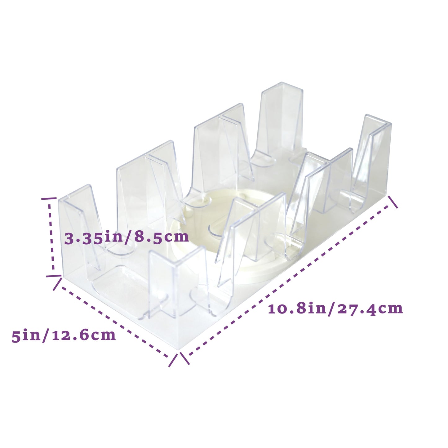 DNB Revolving Playing Card Tray - 9-Deck Plastic Rotating Canasta Card Holder | DNB SPORTS