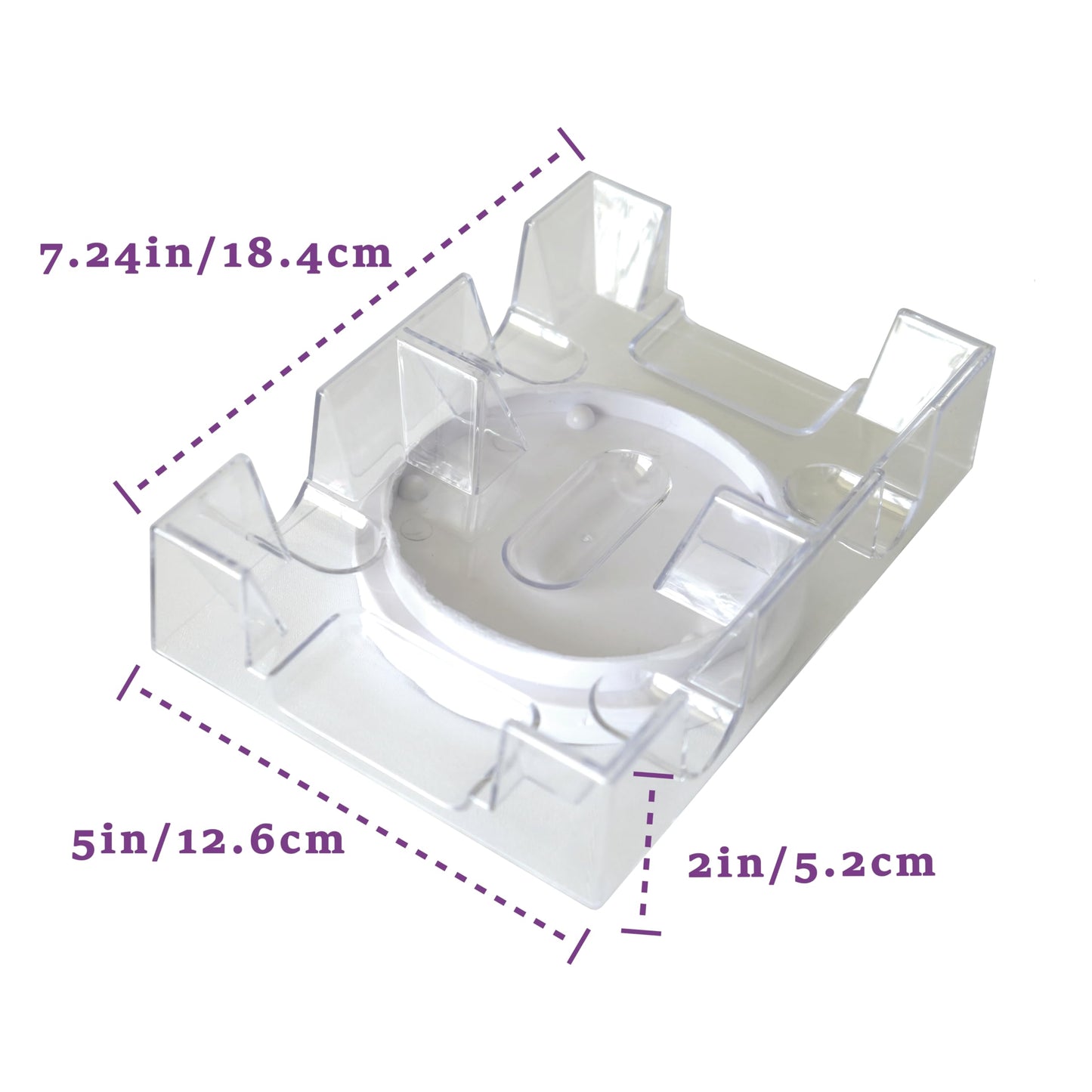 DNB Sports Revolving Card Tray – 2-Deck Canasta Holder (Plastic)