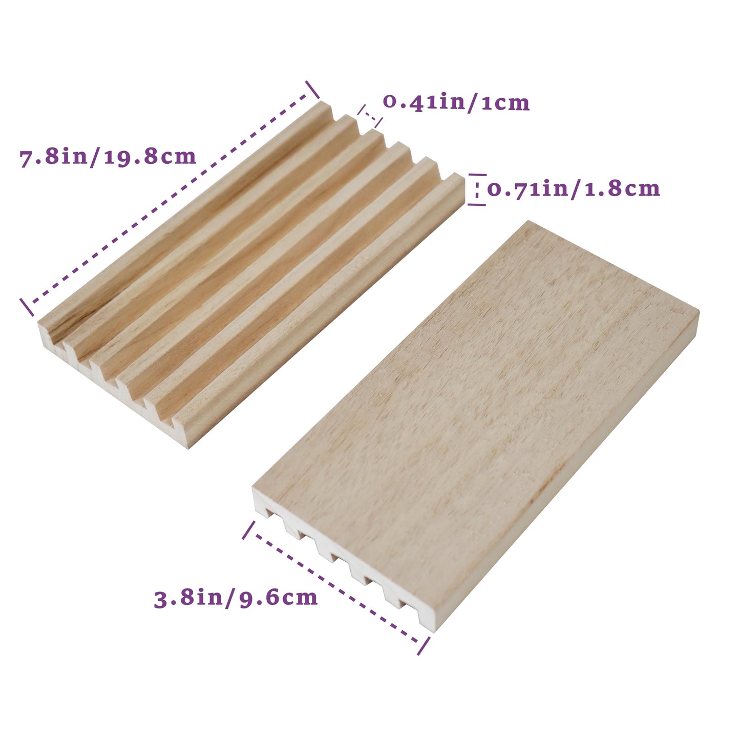 DNB SPORTS Wooden Domino Racks – 8-Pack, 5 Slots Each (Dominoes Not Included)