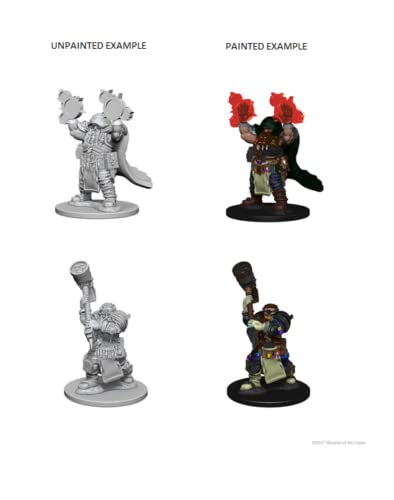 D&D Nolzur’s Marvelous Miniatures: Dwarf Male Cleric – Pre-Primed & Highly Detailed
