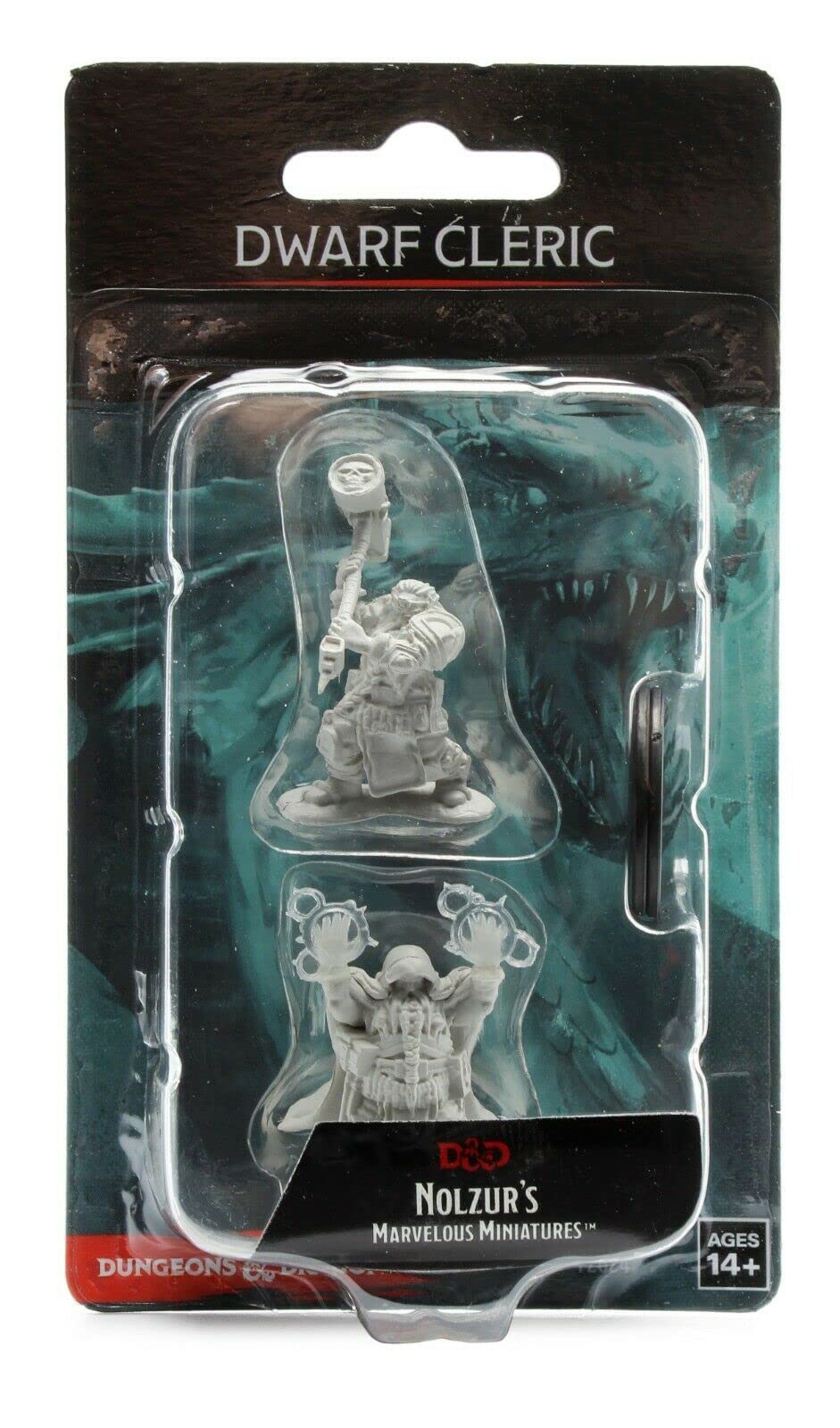 D&D Nolzur’s Marvelous Miniatures: Dwarf Male Cleric – Pre-Primed & Highly Detailed