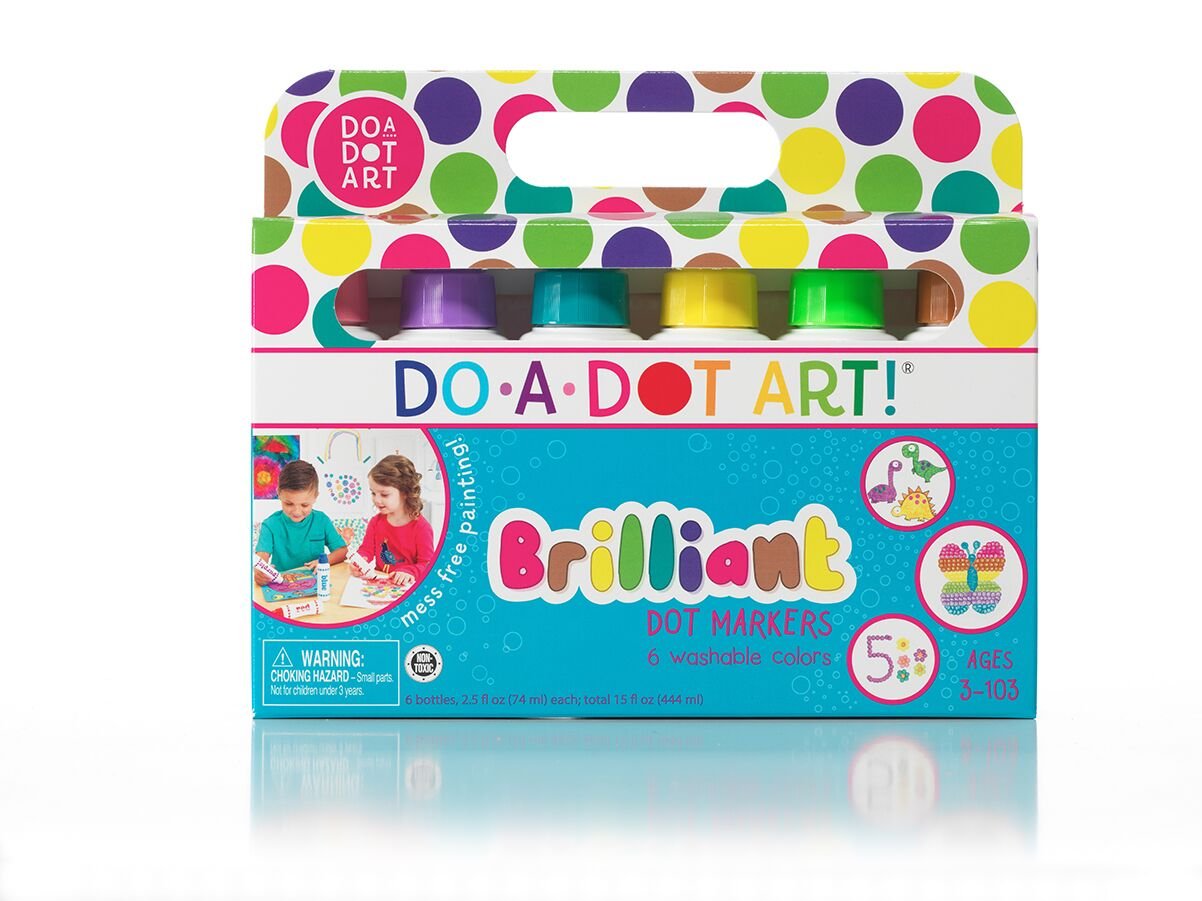Do A Dot Art! Brilliant Colors 6 Pack Washable Dot Markers – The Original Dot Marker