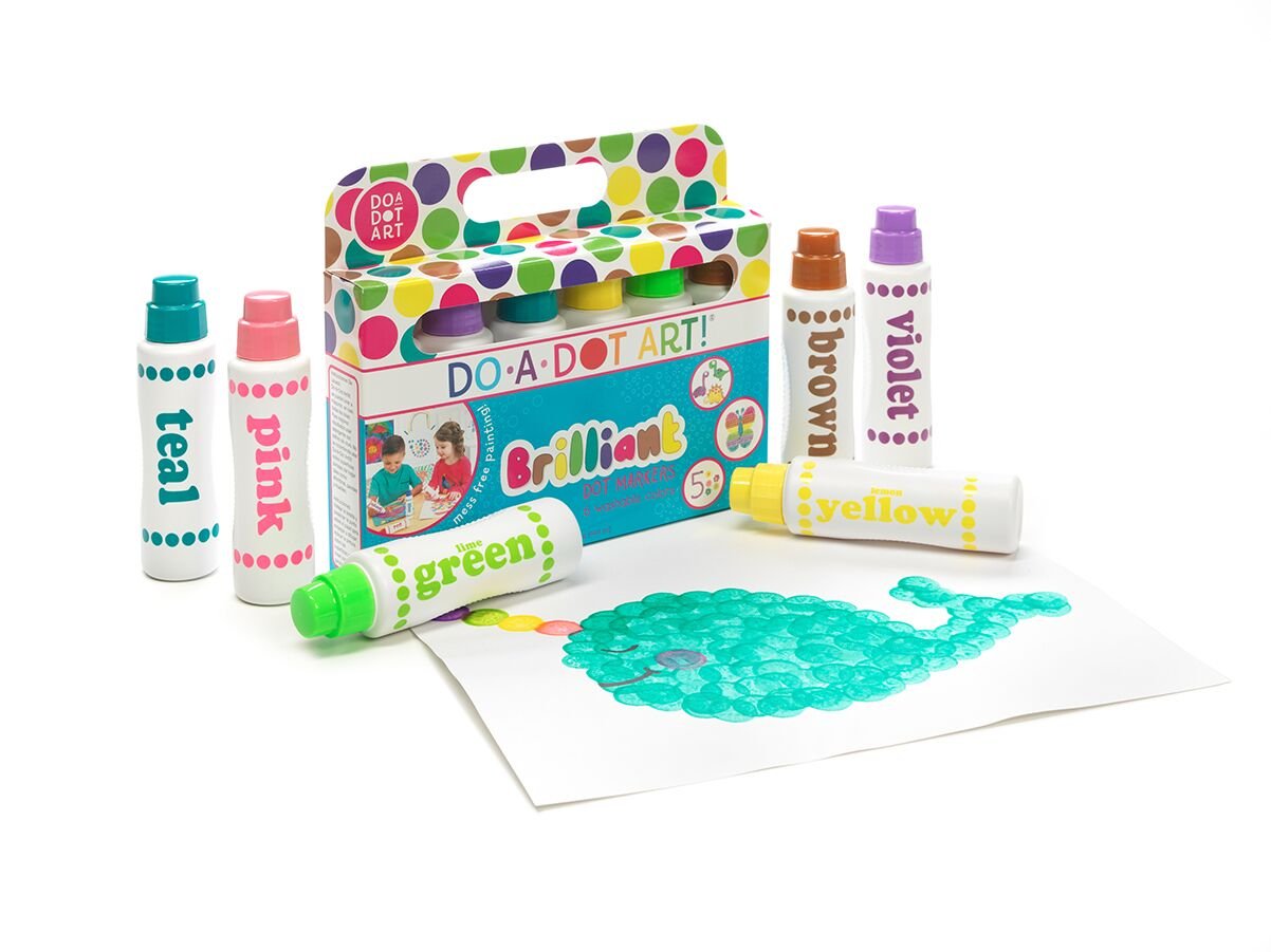 Do A Dot Art! Brilliant Colors 6 Pack Washable Dot Markers – The Original Dot Marker
