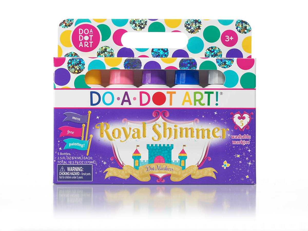 Do A Dot Art! 5-Pack Shimmer Markers – Washable Dot Markers Made in USA