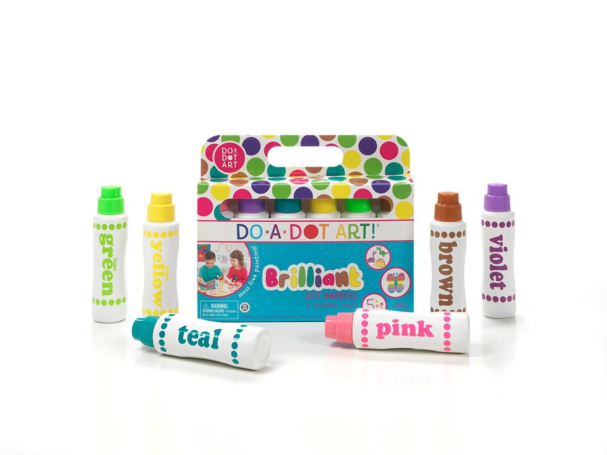 Do A Dot Art! Brilliant Colors 6 Pack Washable Dot Markers – The Original Dot Marker