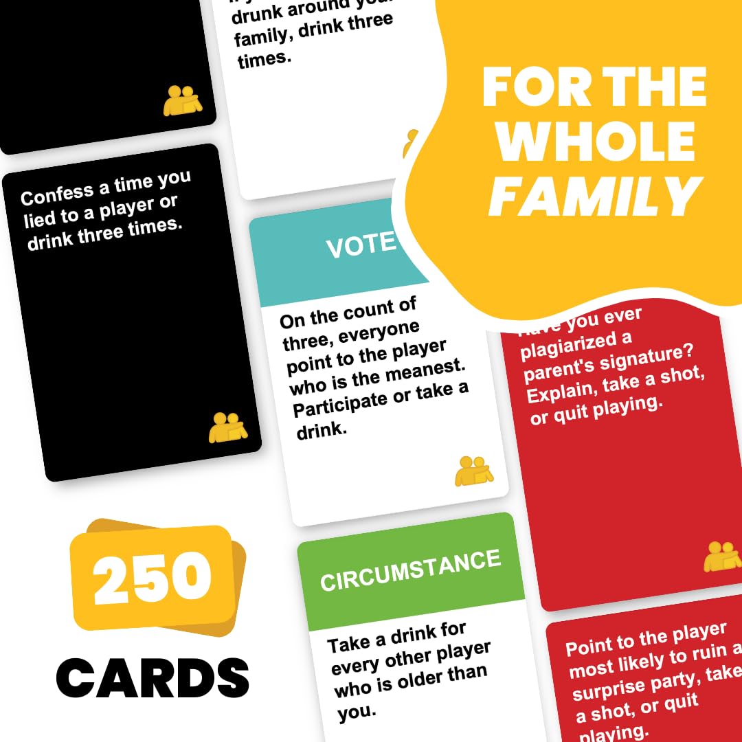 Do or Drink Family Edition – Hilarious Party Card Game for Adults, Perfect for Family Game Night & Big Groups