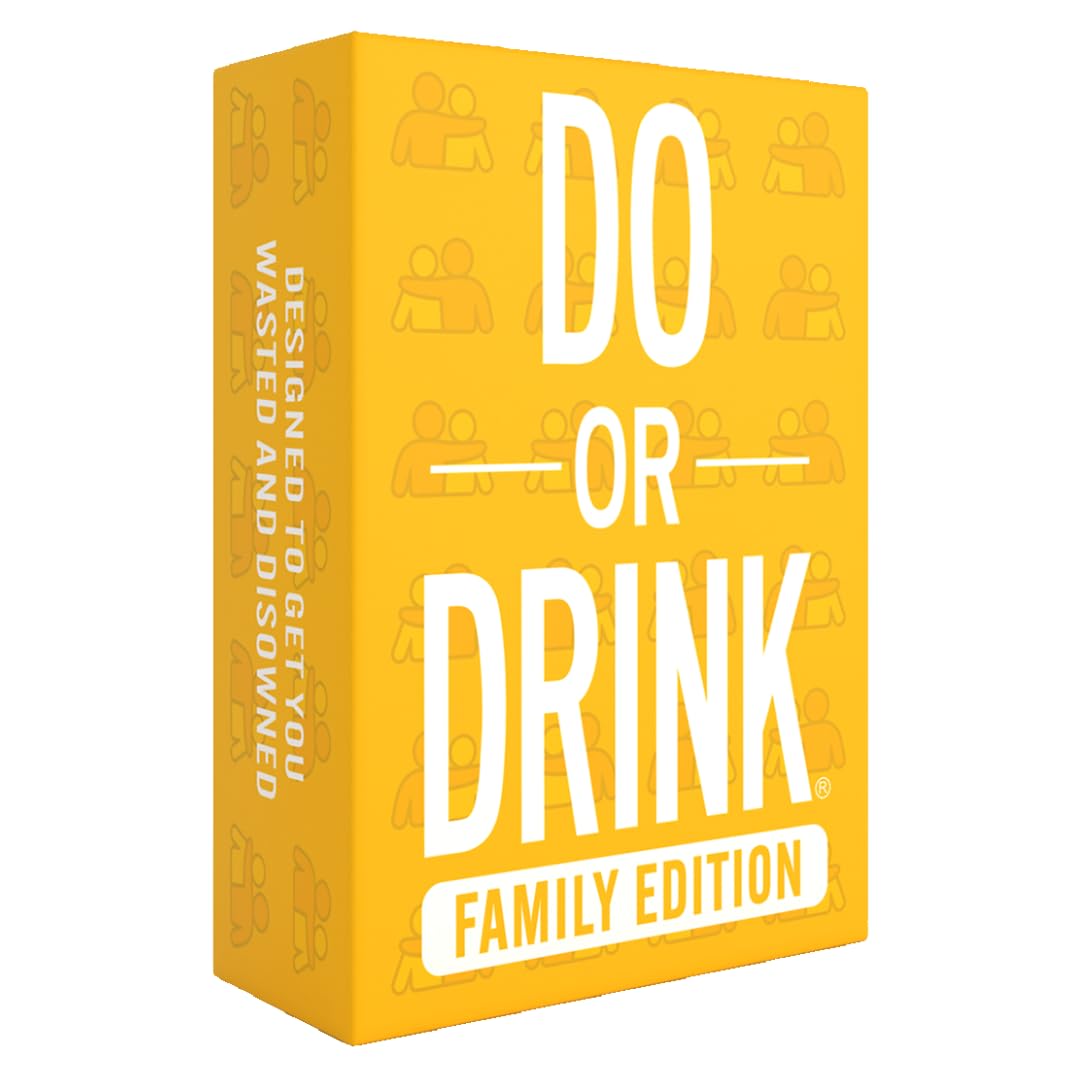 Do or Drink Family Edition – Hilarious Party Card Game for Adults, Perfect for Family Game Night & Big Groups