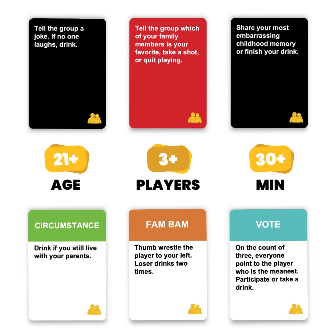 Do or Drink Family Edition – Hilarious Party Card Game for Adults, Perfect for Family Game Night & Big Groups