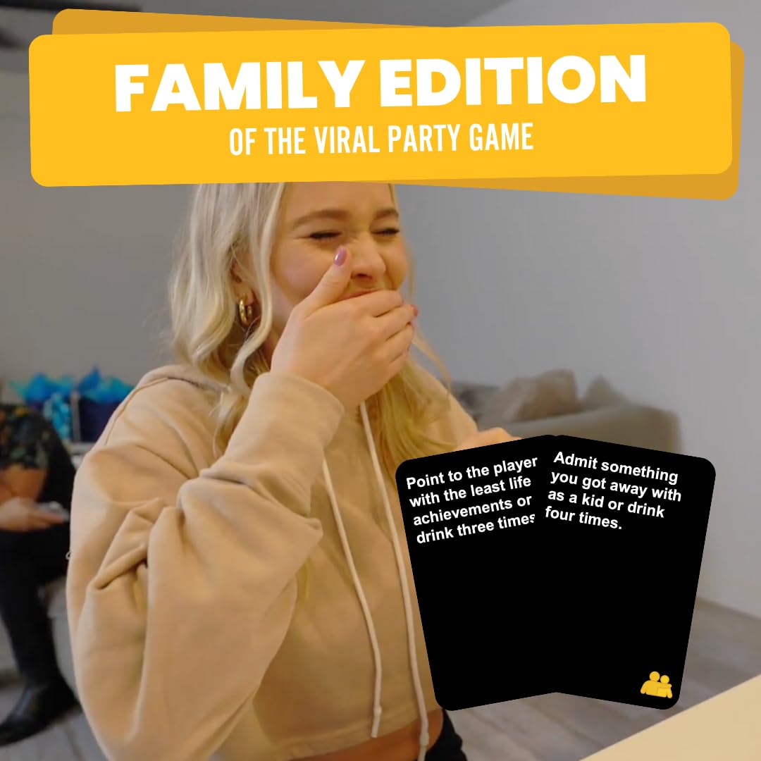 Do or Drink Family Edition – Hilarious Party Card Game for Adults, Perfect for Family Game Night & Big Groups