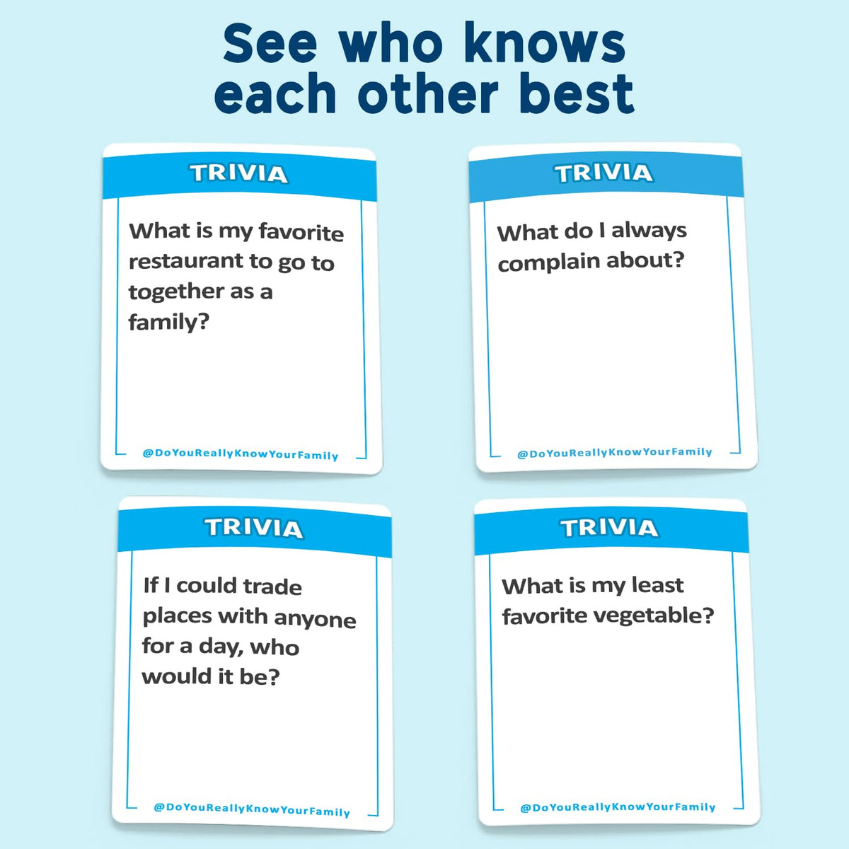 Do You Really Know Your Family? Fun Card Game for All Ages – Conversation Starters & Challenges
