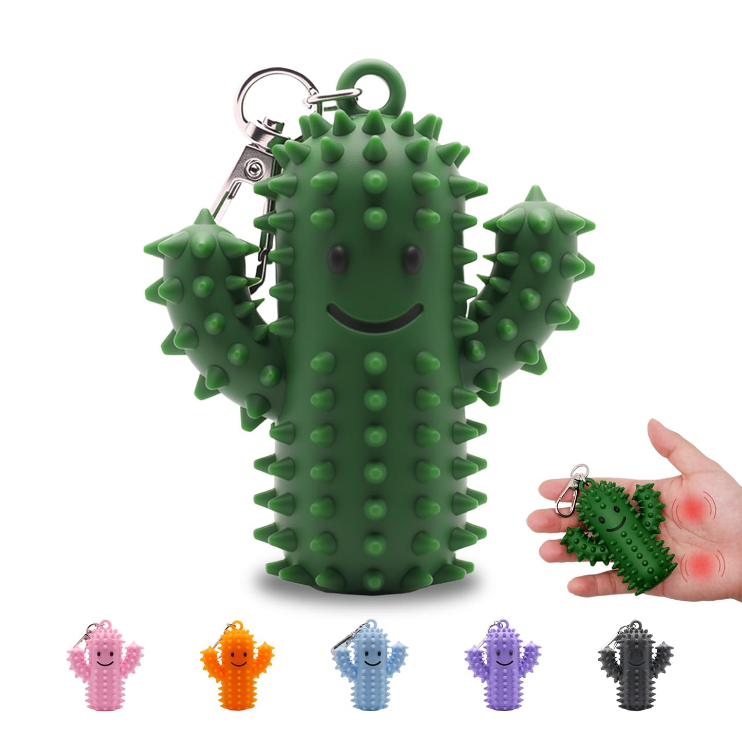 Doacpcr Little Ouchies Fidget – Silicone Cactus Stim Toy for Adults
