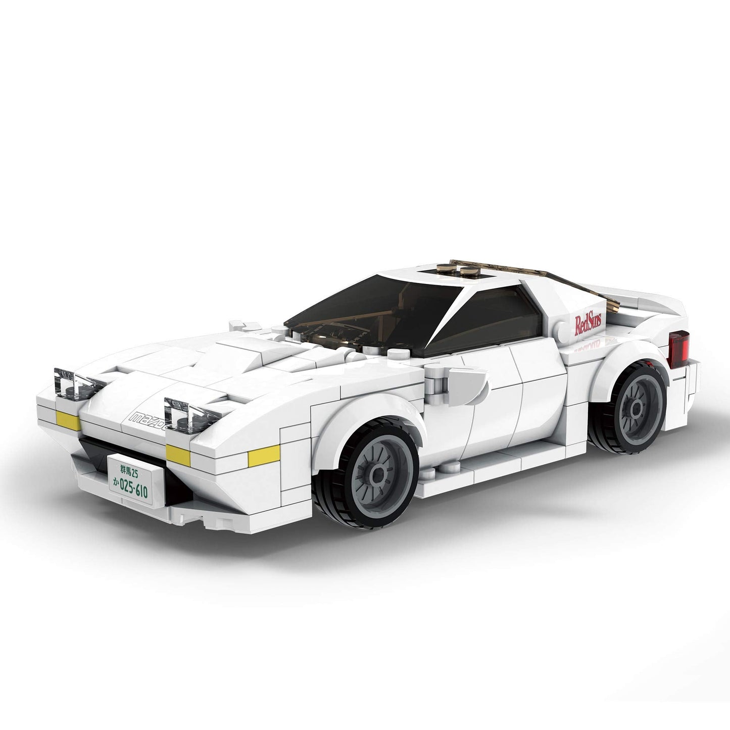 dOBROMOb Mazda RX-7 FC3S Initial-D 25th Anniversary 1:24 Bricks Model Kit – 282 Pieces