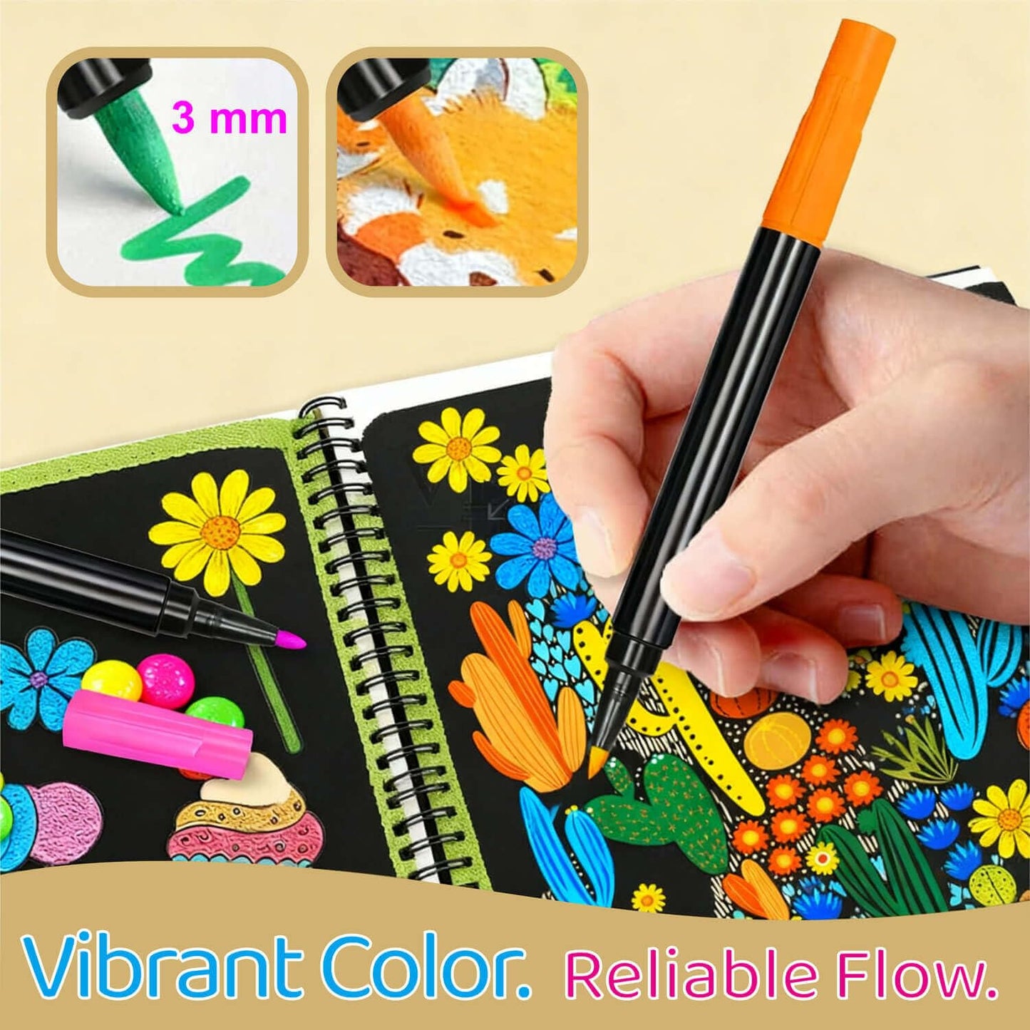 Dobuhont Neon Markers – 12-Color Wet & Dry Erase Pens for LED Boards, Fridge Calendars & Acrylic Planners