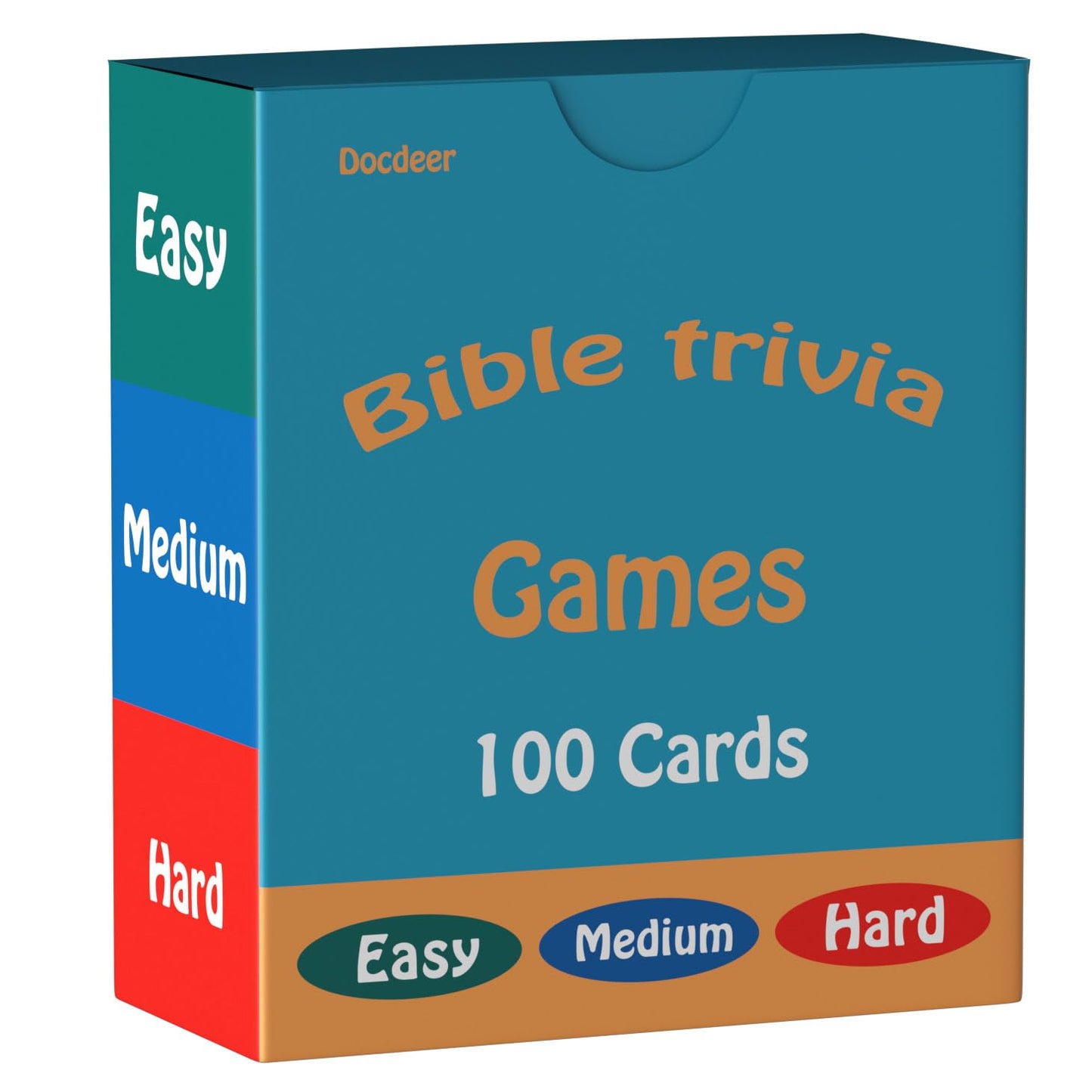 Docdeer Bible Trivia Board Game Cards for Adults & Family | Bible Study Gift