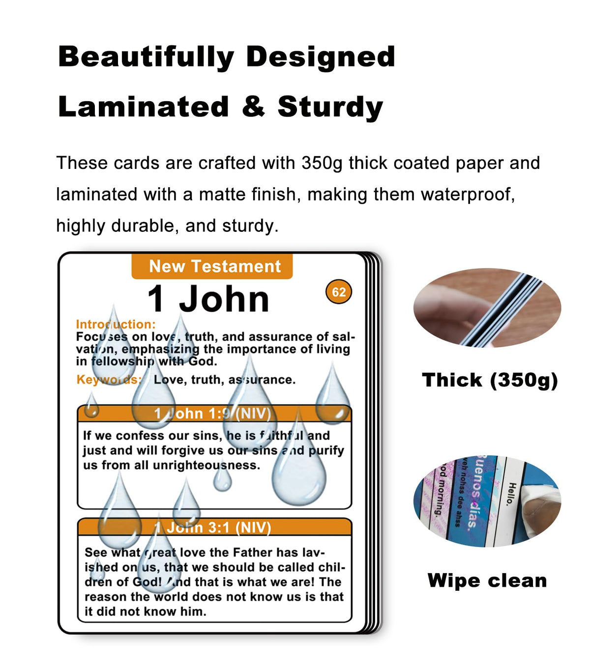 Docdeer Bible 66 Books Flash Cards – 330 Verses & Essential Book Details