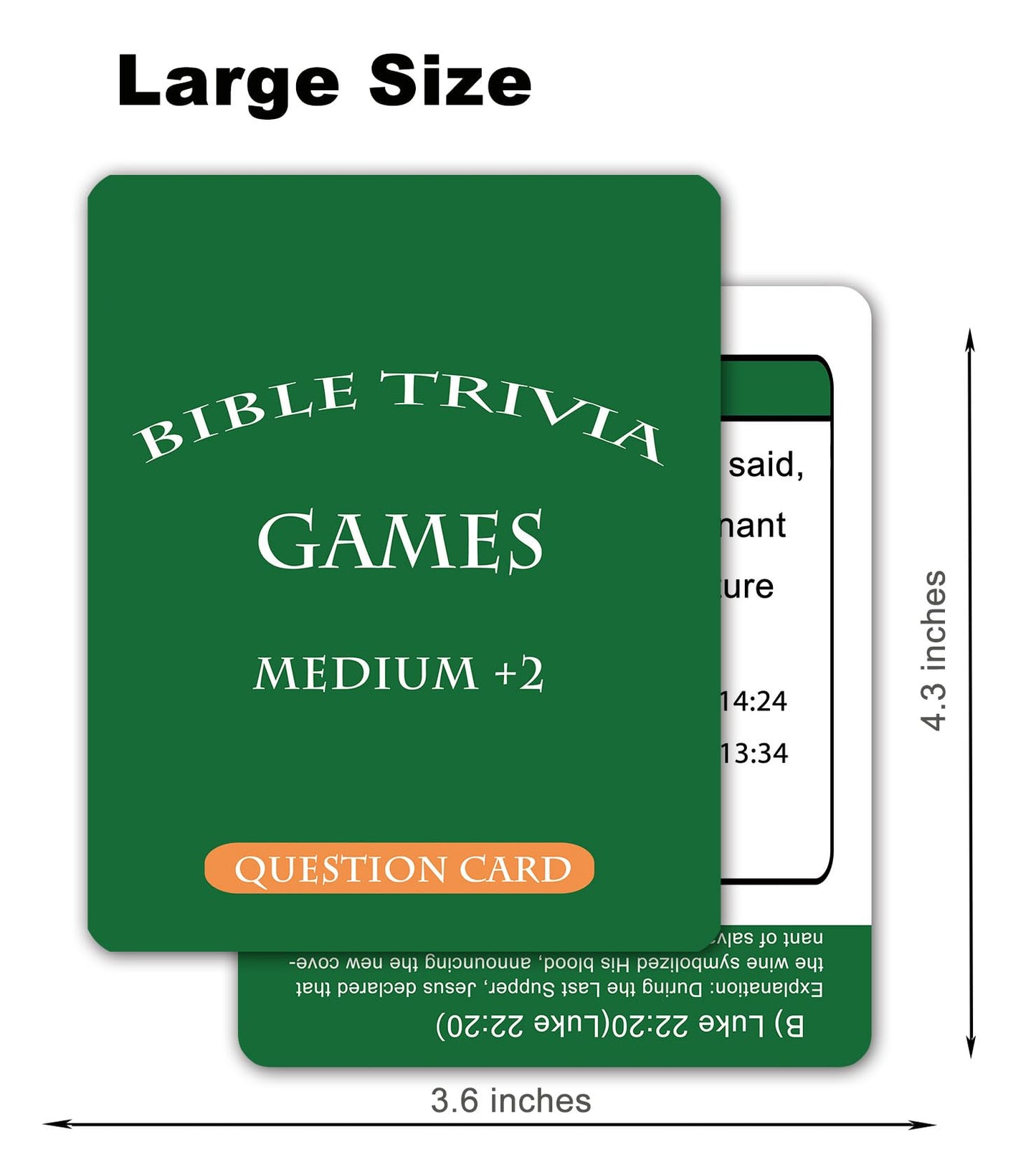 Docdeer Bible Trivia Board Game Cards for Adults & Family | Bible Study Gift