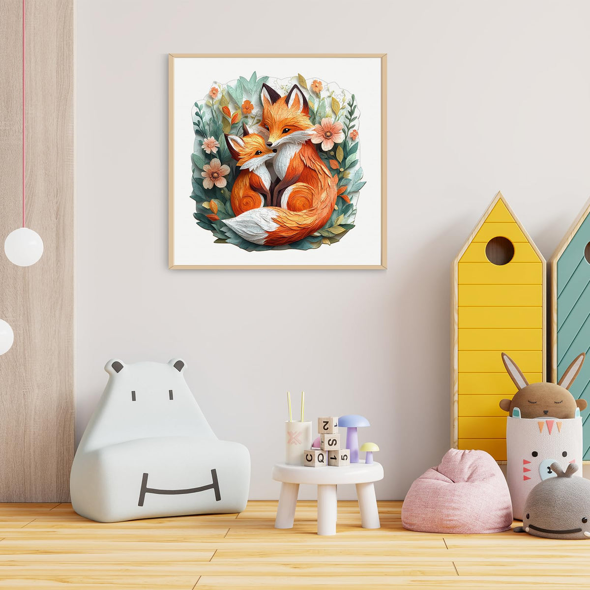 DOCRAGI Wooden Fox Puzzle for Adults — 250 Pieces, 13.4 x 13.1 in | Unique Animal Jigsaw Gift