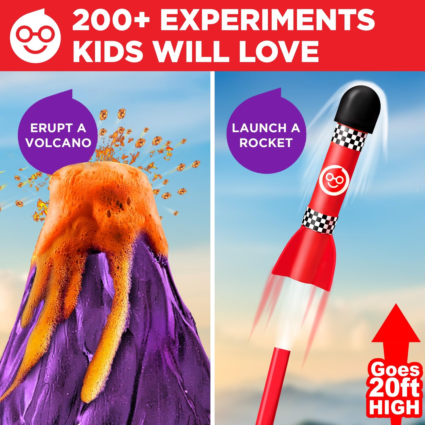Doctor Jupiter My First Science Gift Set for Kids 4-8 | 2-in-1 STEM Kit with 100+ Experiments