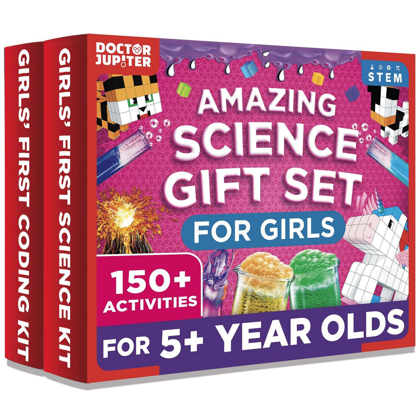 Doctor Jupiter Amazing Science Gift Set – Girls’ Science Kit Starter & Brain Craft for Ages 5+