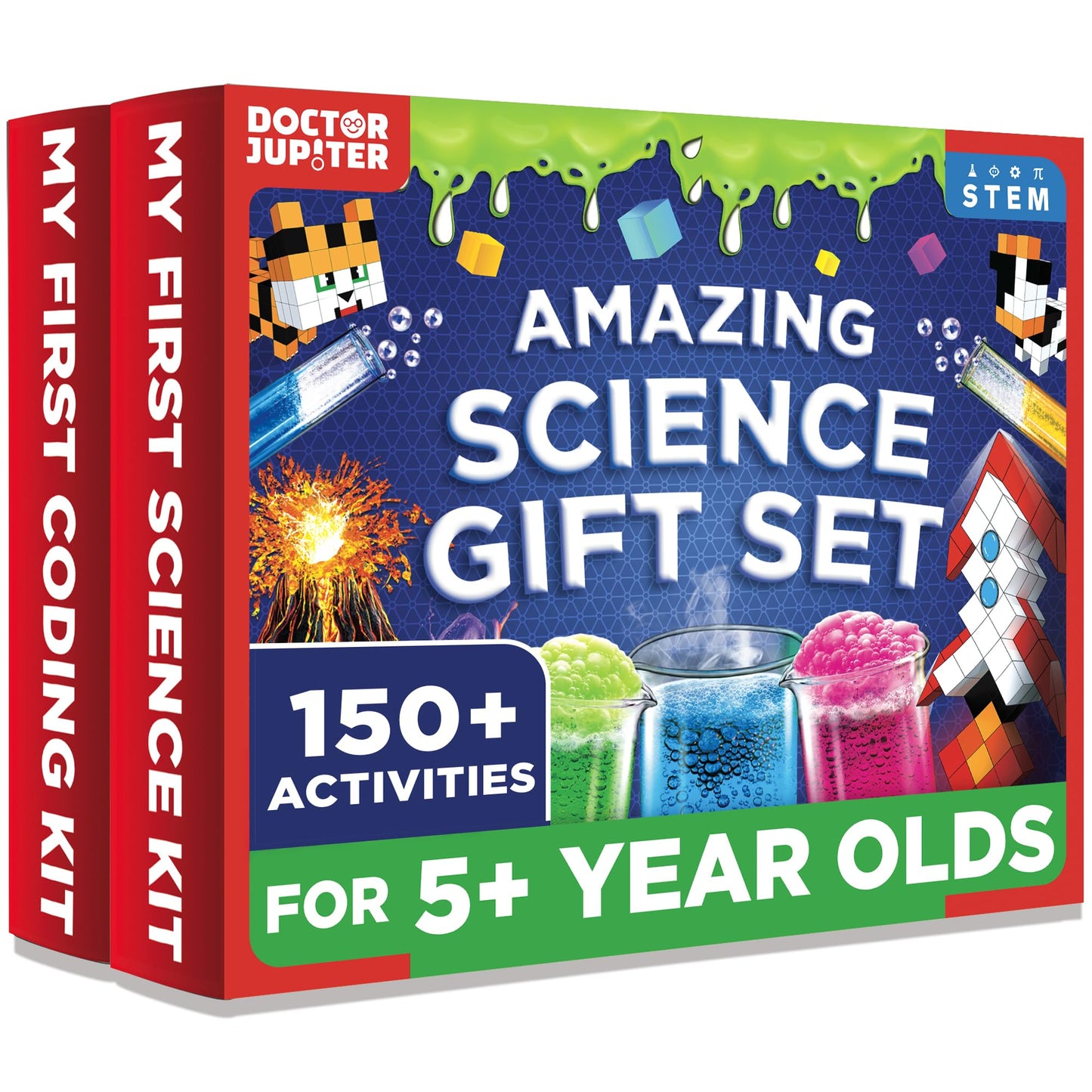 Doctor Jupiter Amazing Science Gift Set – My First Science Kit & Brain Craft for Kids 5+ | STEM Learning