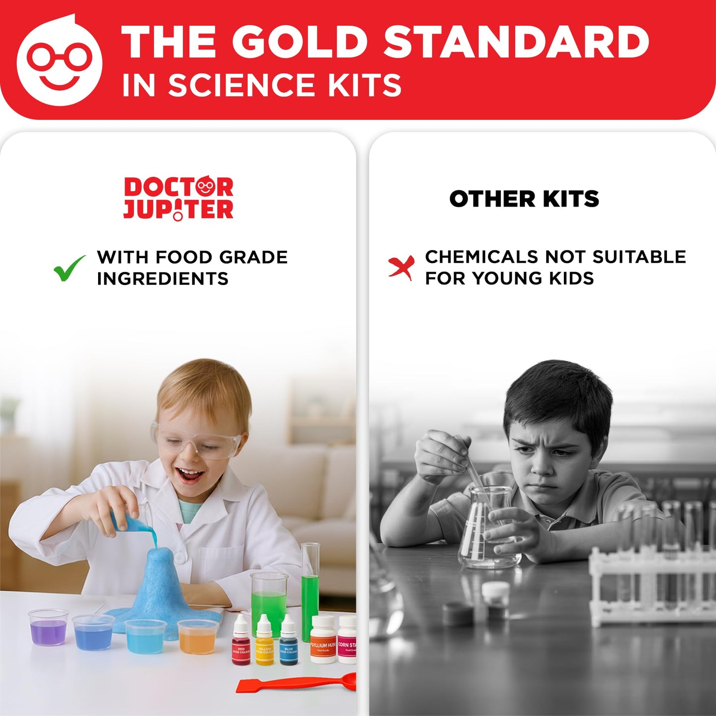 Doctor Jupiter My First Amazing Science Kit for Kids (Ages 4–8) | 100+ Experiments | Screen-Free STEM Toy