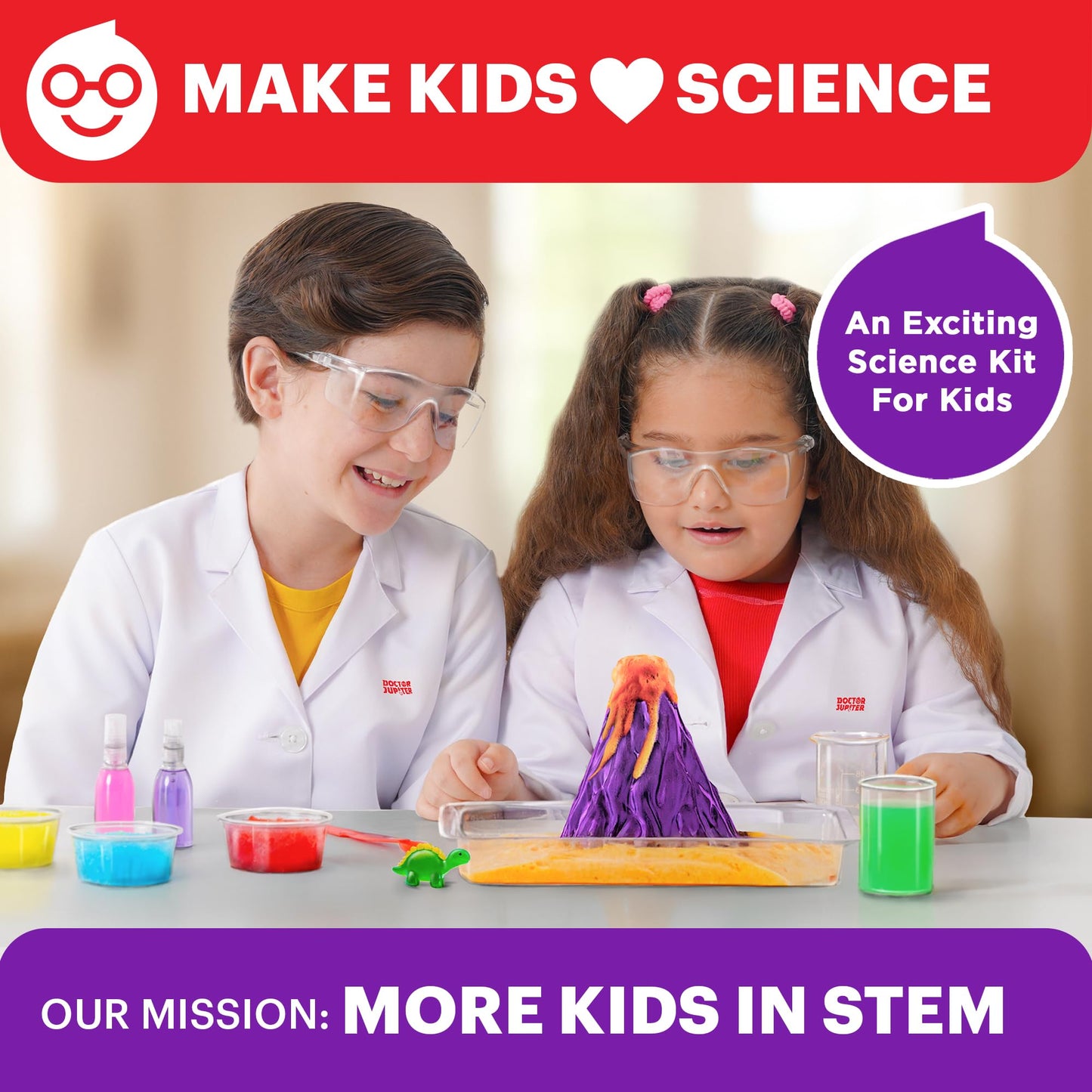 Doctor Jupiter My First Amazing Science Kit for Kids (Ages 4–8) | 100+ Experiments | Screen-Free STEM Toy