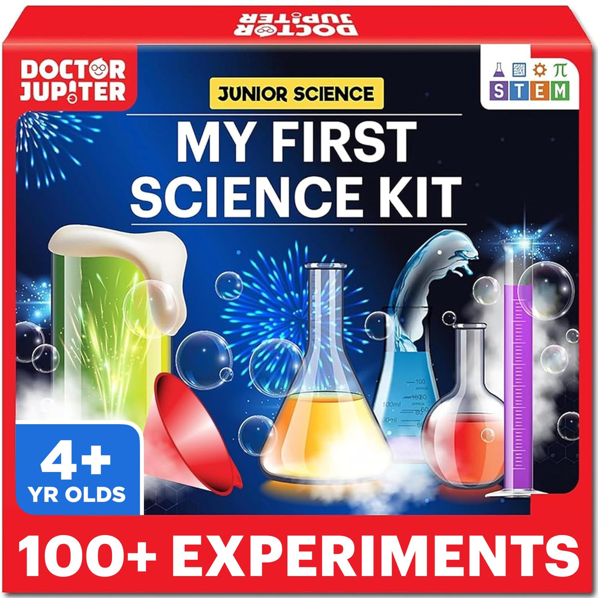 Doctor Jupiter My First Science Kit for Kids 4-8 | 100+ Experiments | STEM Gift