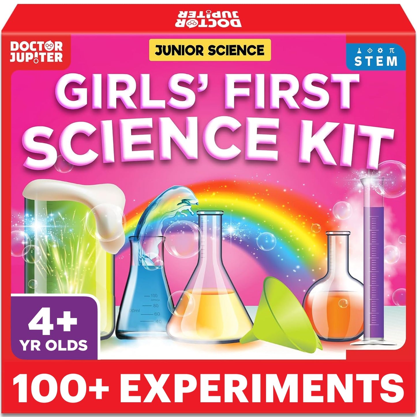 Doctor Jupiter Girls' First Science Kit — 100+ Experiments for Ages 4-8