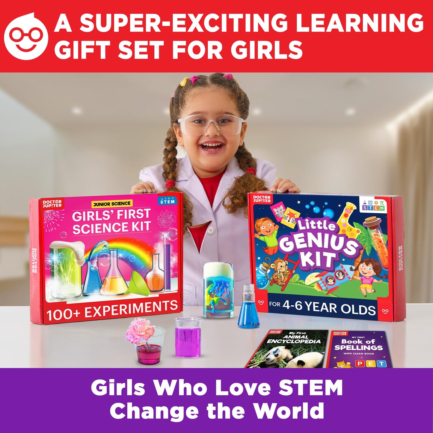 Doctor Jupiter Ultimate Gift Set for Girls – STEM & Science Kit for Ages 4-6