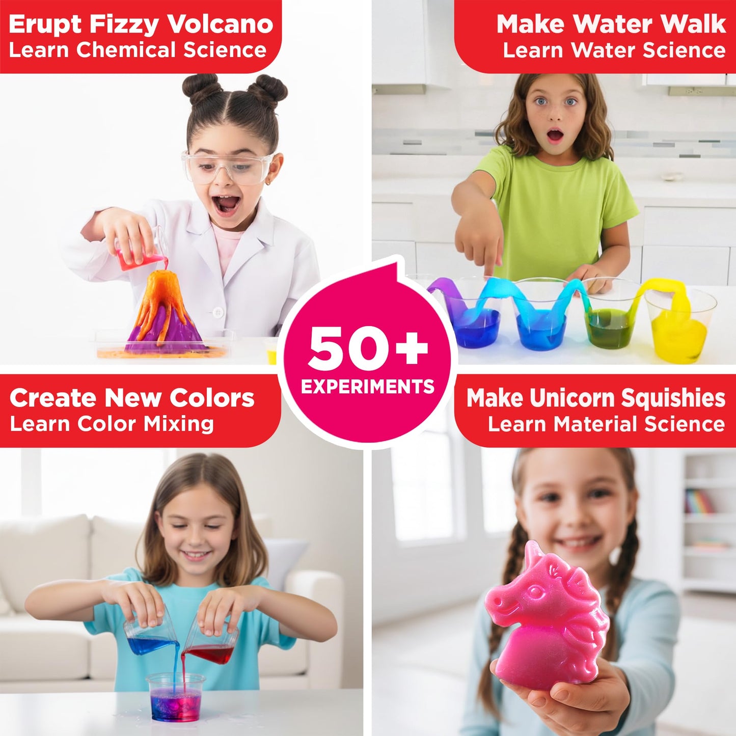 Doctor Jupiter Amazing Science Gift Set – Girls’ Science Kit Starter & Brain Craft for Ages 5+