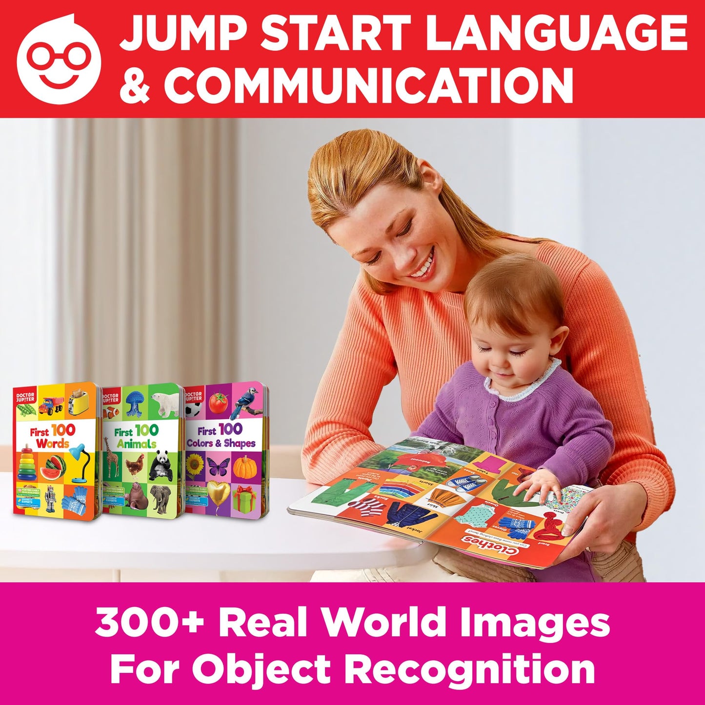 Doctor Jupiter My Big Box of Learning – Toddler Educational Toys for Ages 1-3 | Screen-Free Activities