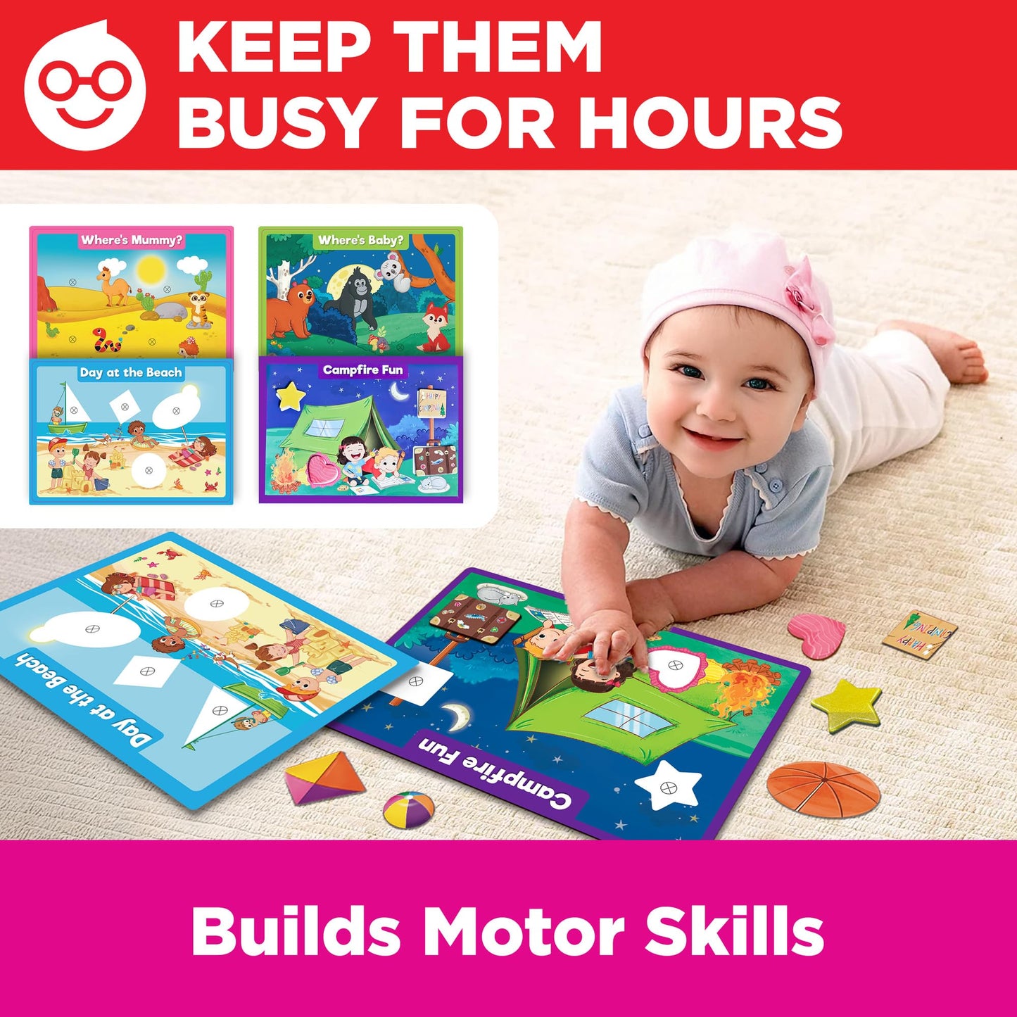 Doctor Jupiter My Big Box of Learning – Toddler Educational Toys for Ages 1-3 | Screen-Free Activities