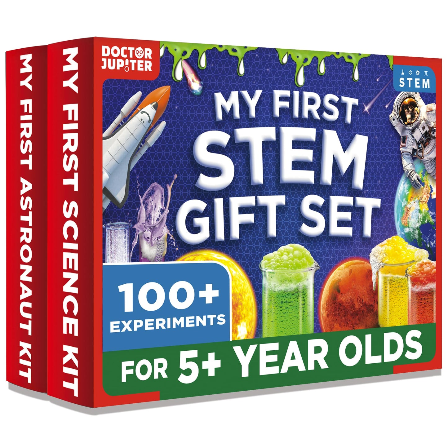 Doctor Jupiter My First STEM Gift Set – 100+ Experiments for Kids Aged 5+ | Science & Space Learning Kit