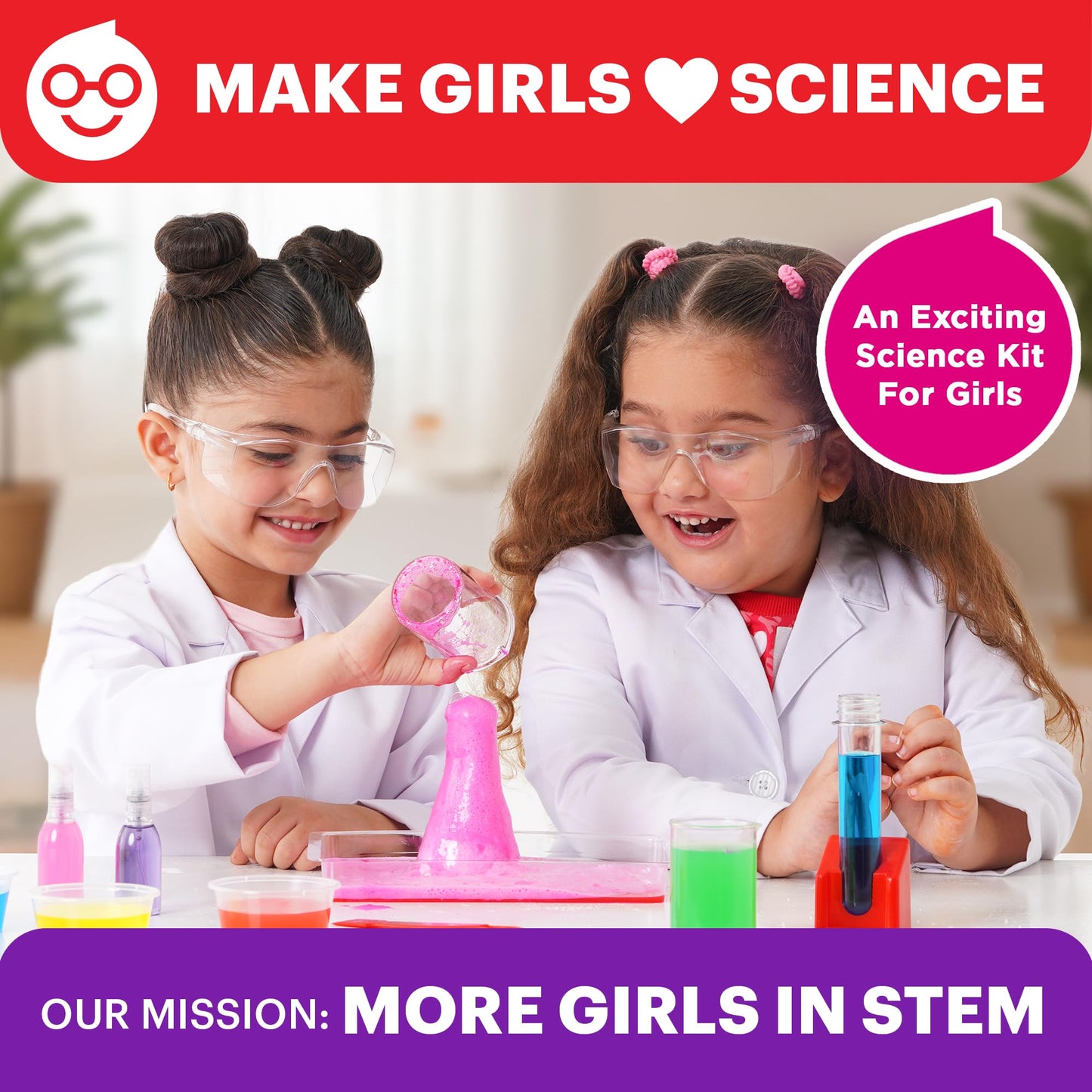 Doctor Jupiter Girls' First Science Kit — 100+ Experiments for Ages 4-8