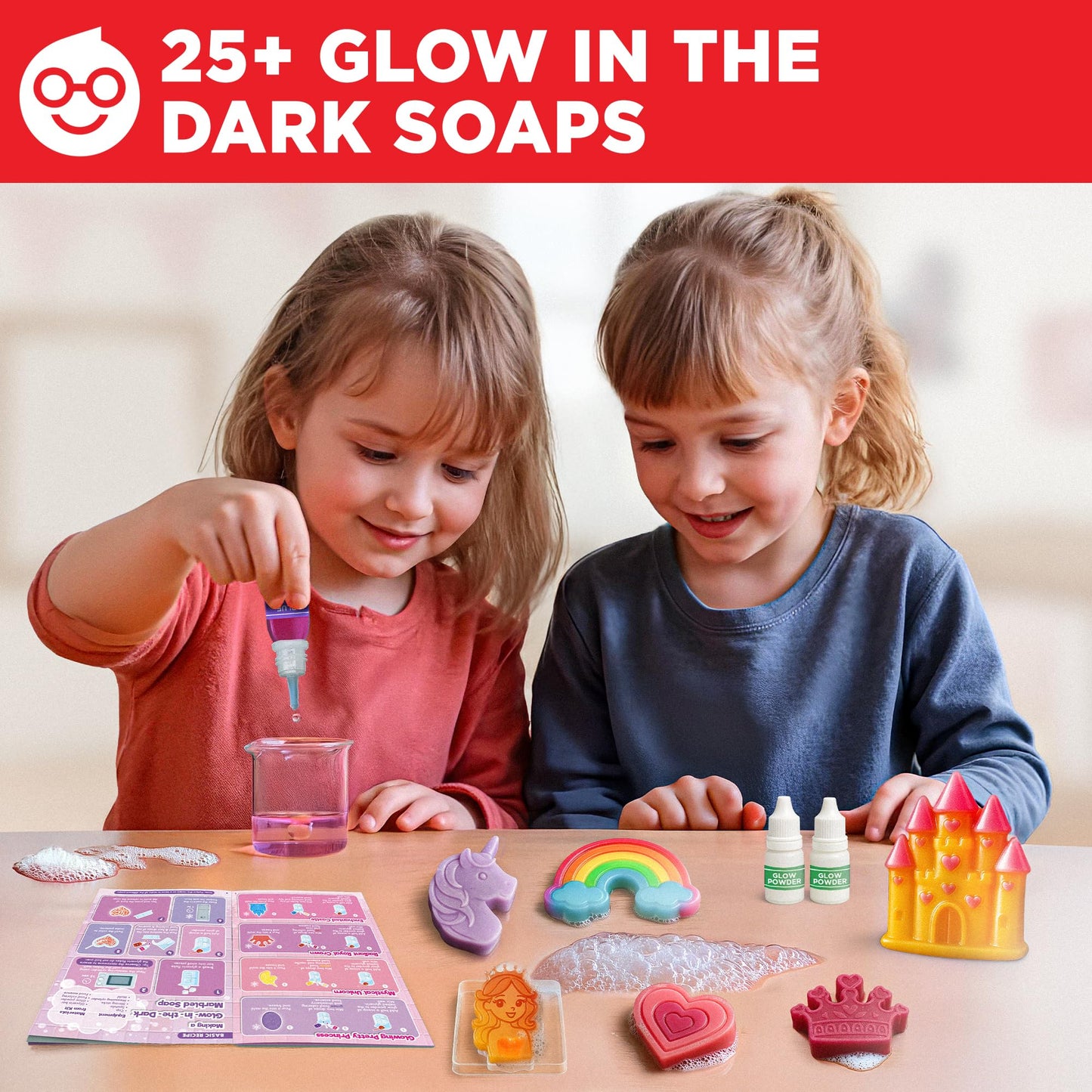 Doctor Jupiter Super Science Gift Set – Girls’ First Science Kit + Princess Soaps (Ages 5+)