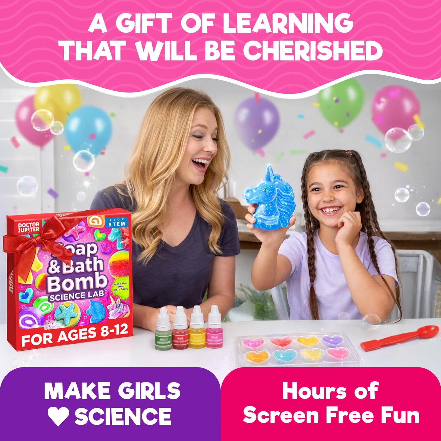 Doctor Jupiter Soap & Bath Bomb Science Lab Kit for Kids 8+