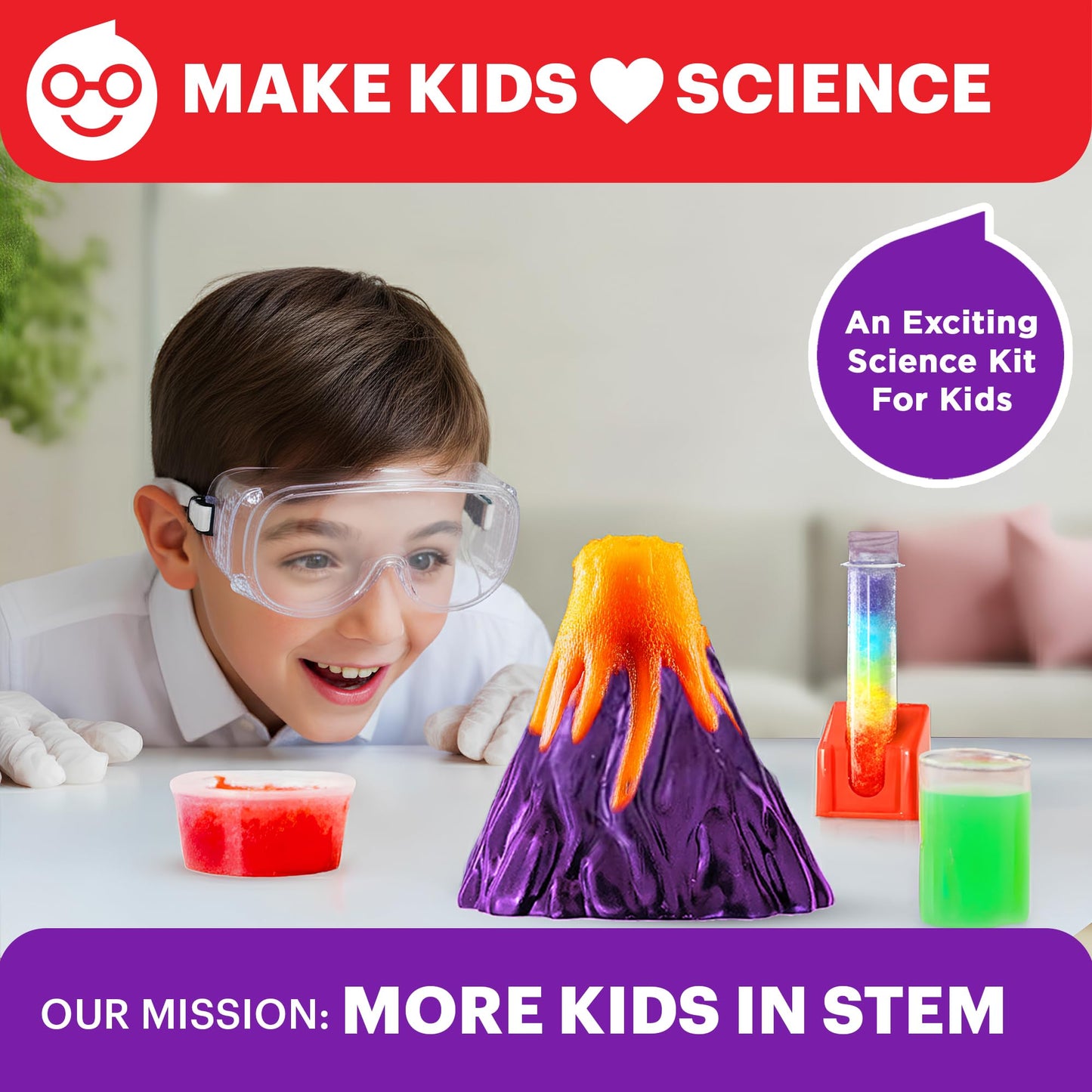 Doctor Jupiter Super Science Kit for Kids 8-12 | 100+ Experiments & Geyser Tube Ideas