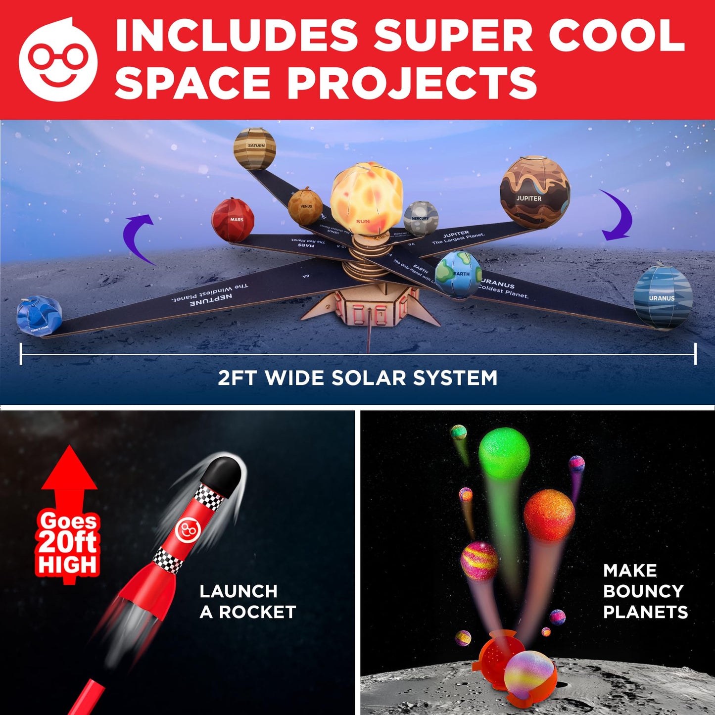 Doctor Jupiter My First STEM Gift Set – 100+ Experiments for Kids Aged 5+ | Science & Space Learning Kit