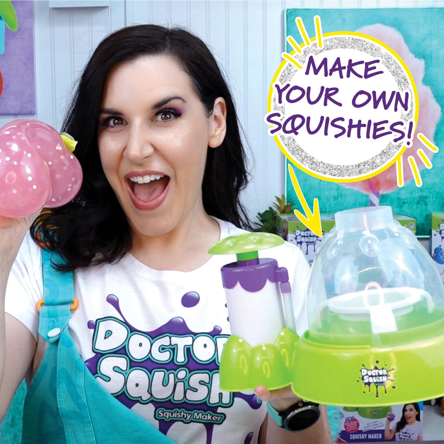 Doctor Squish Squishy Maker Station | DIY Squishies Kit with Sparkles & Slime Powder