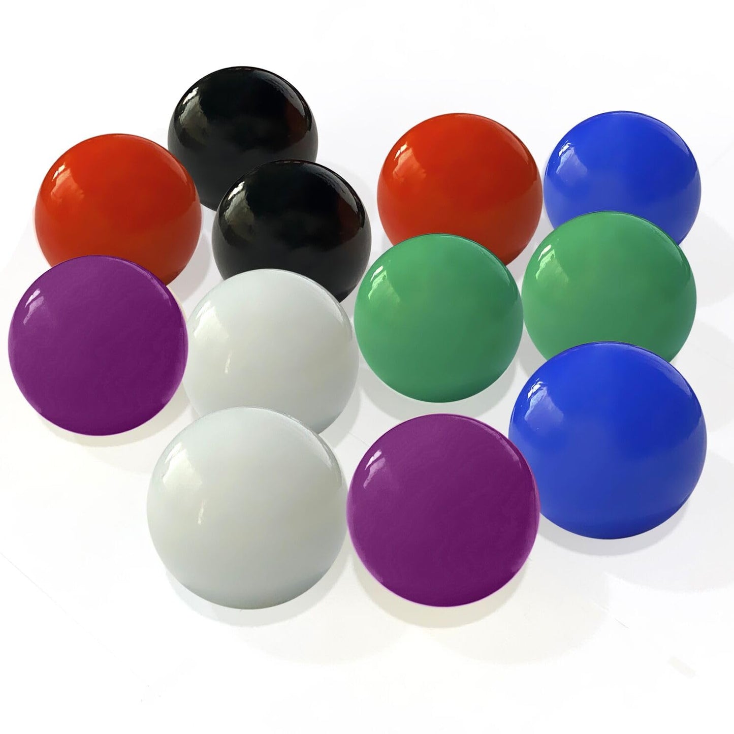 DODHEG 60 Pcs Acrylic Glass Marbles - 0.63-inch Multicolor Bulk Set for Games & Crafts