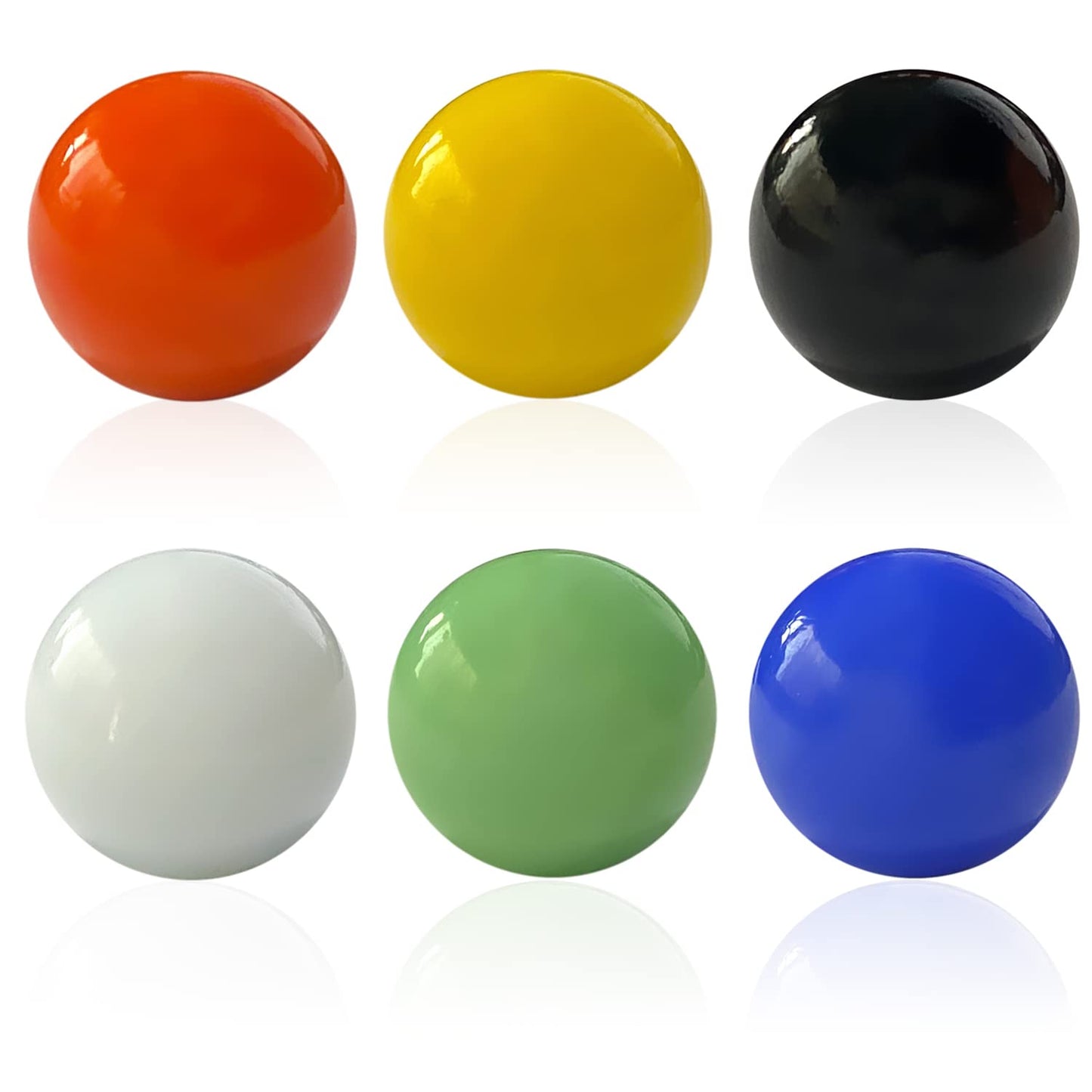 DODHEG 60 Pcs Glass Marbles – Multicolor 0.63 in Bulk for Games, Crafts & Education