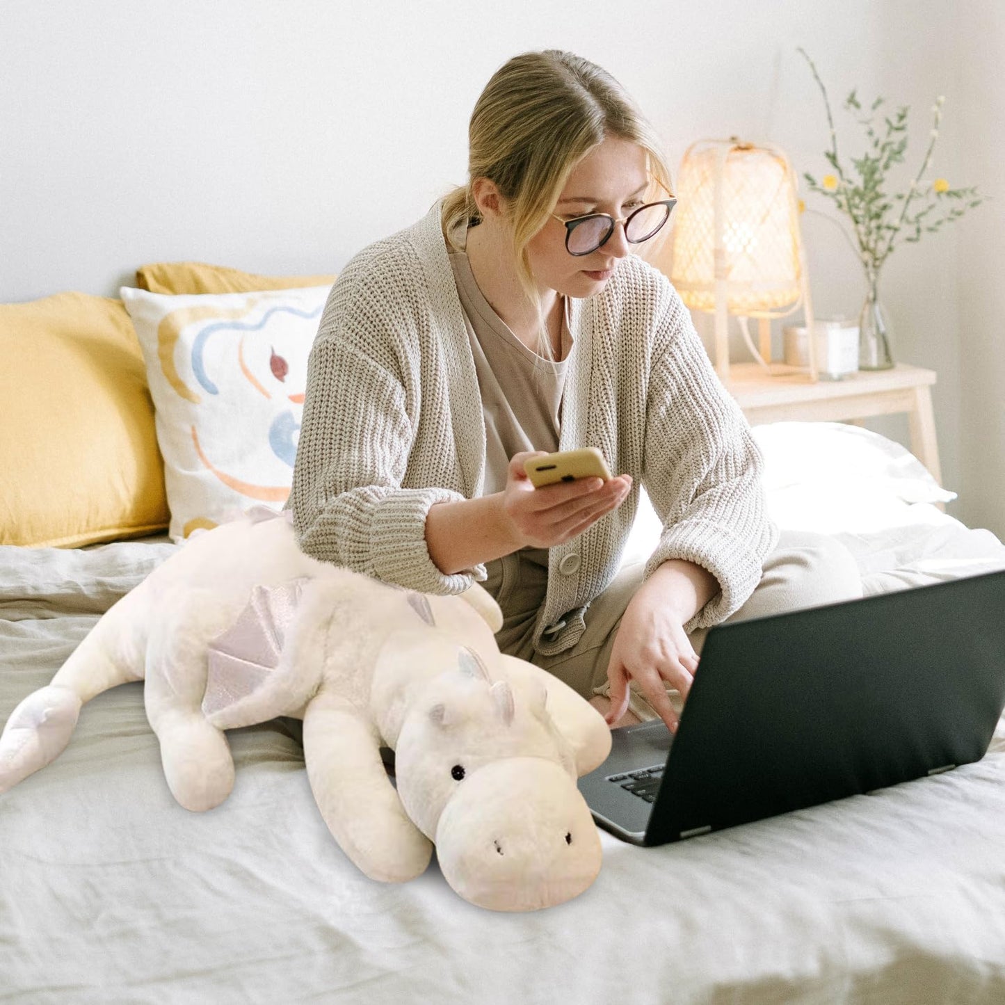 Dodhse Pterosaur Stuffed Animal with Wings — Soft 90cm Dinosaur Plush Toy for Kids