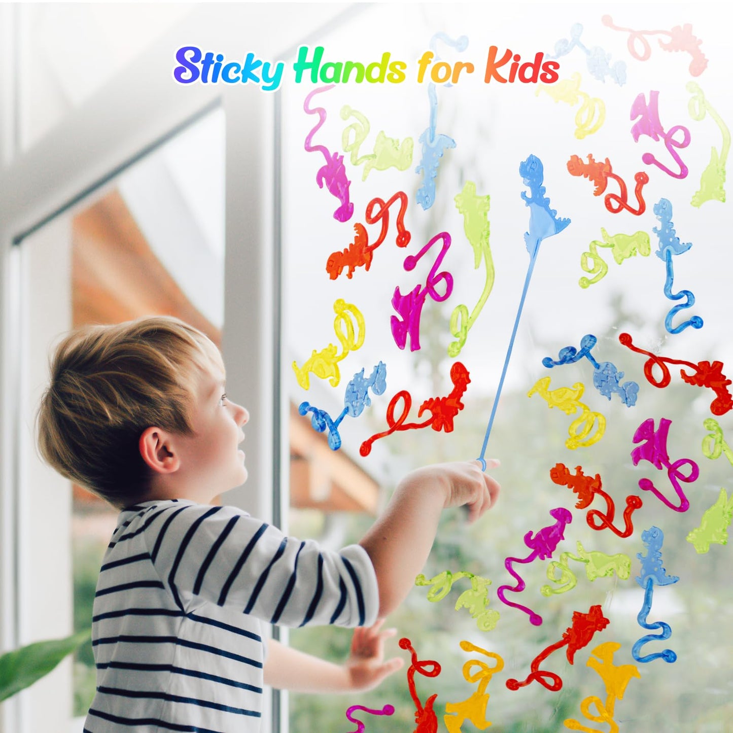 DODOLOL 30 PCS Sticky Hands – Dinosaur Party Favors for Kids 4-12 | Candy-Free Fun