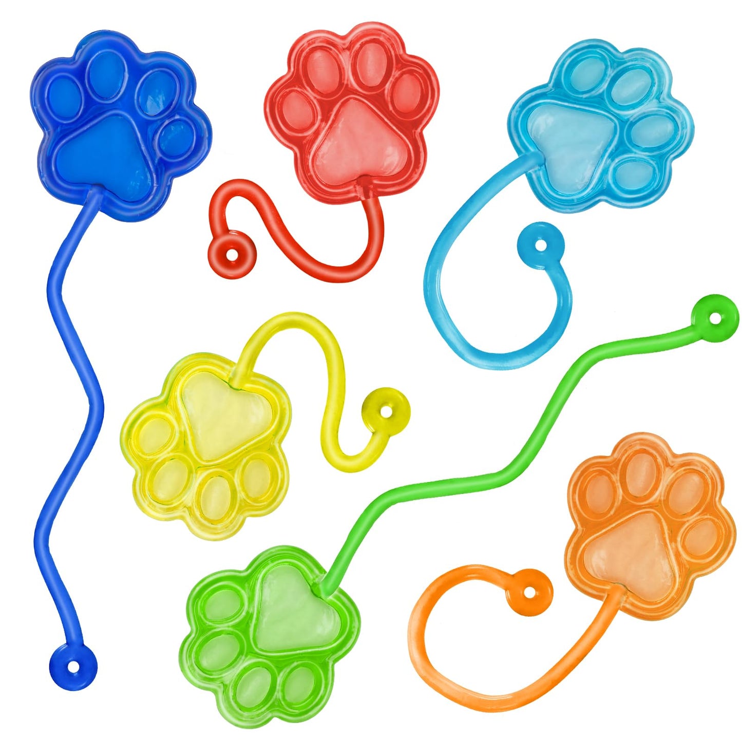 DODOLOL 30 PCS Sticky Hands — Dog Paw Shape Party Favors for Kids