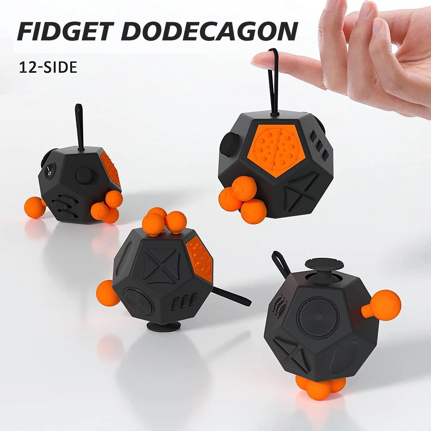 Fidget Dodecagon – 12-Side Cube for Stress Relief | DoDoMagxanadu