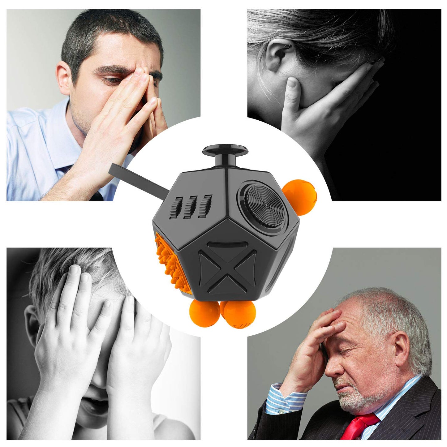 Fidget Dodecagon – 12-Side Cube for Stress Relief | DoDoMagxanadu