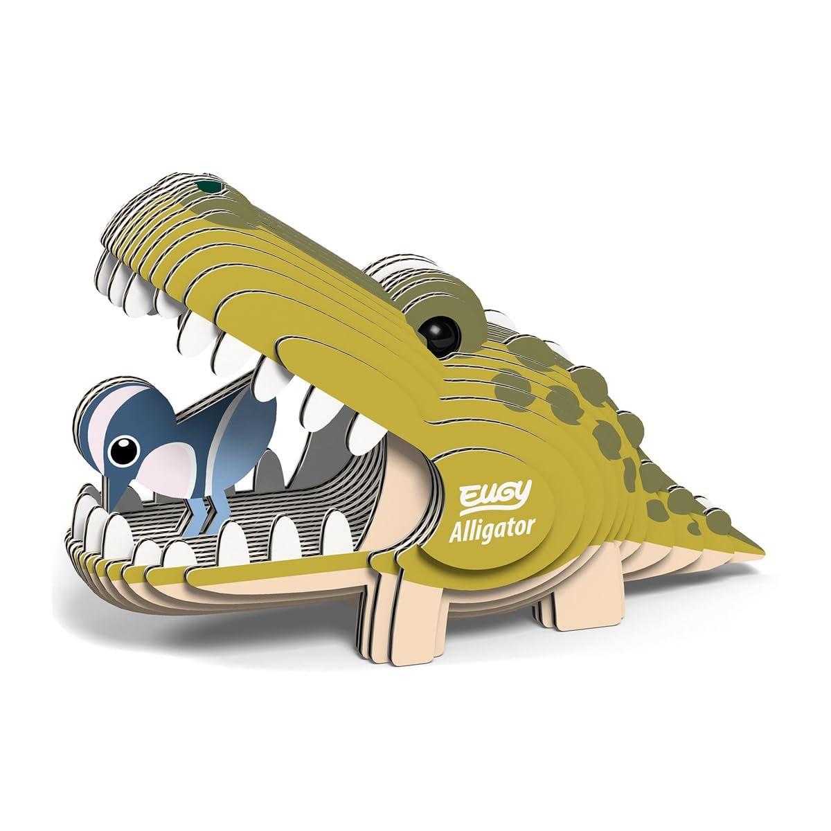 Dodoland Eugy Alligator 3D Puzzle – 22-Piece Eco-Friendly Educational Toy for Kids 6+