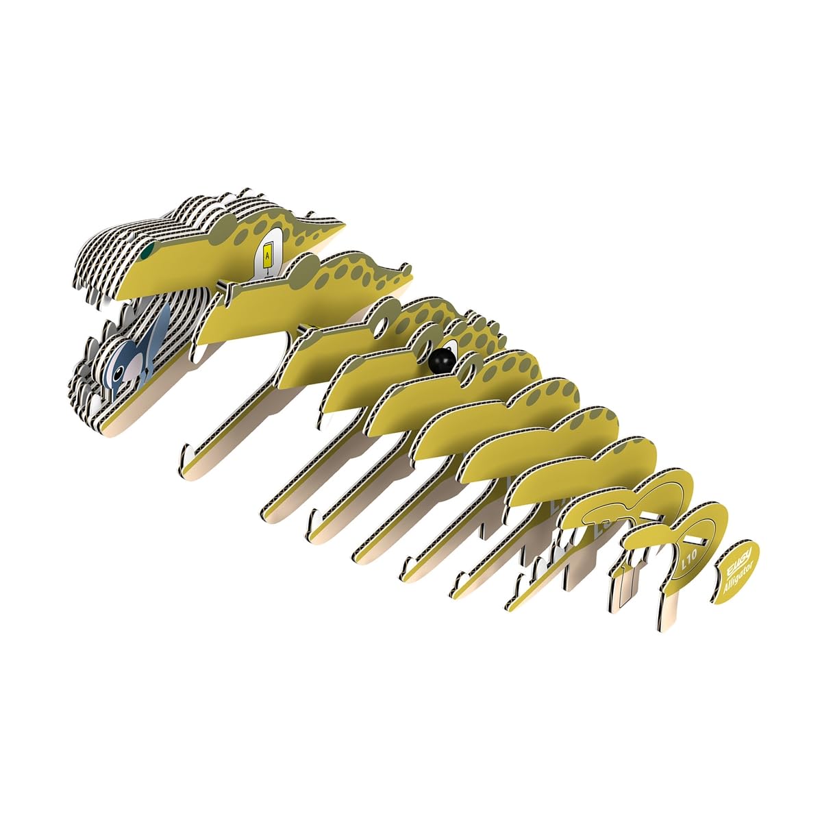 Dodoland Eugy Alligator 3D Puzzle – 22-Piece Eco-Friendly Educational Toy for Kids 6+