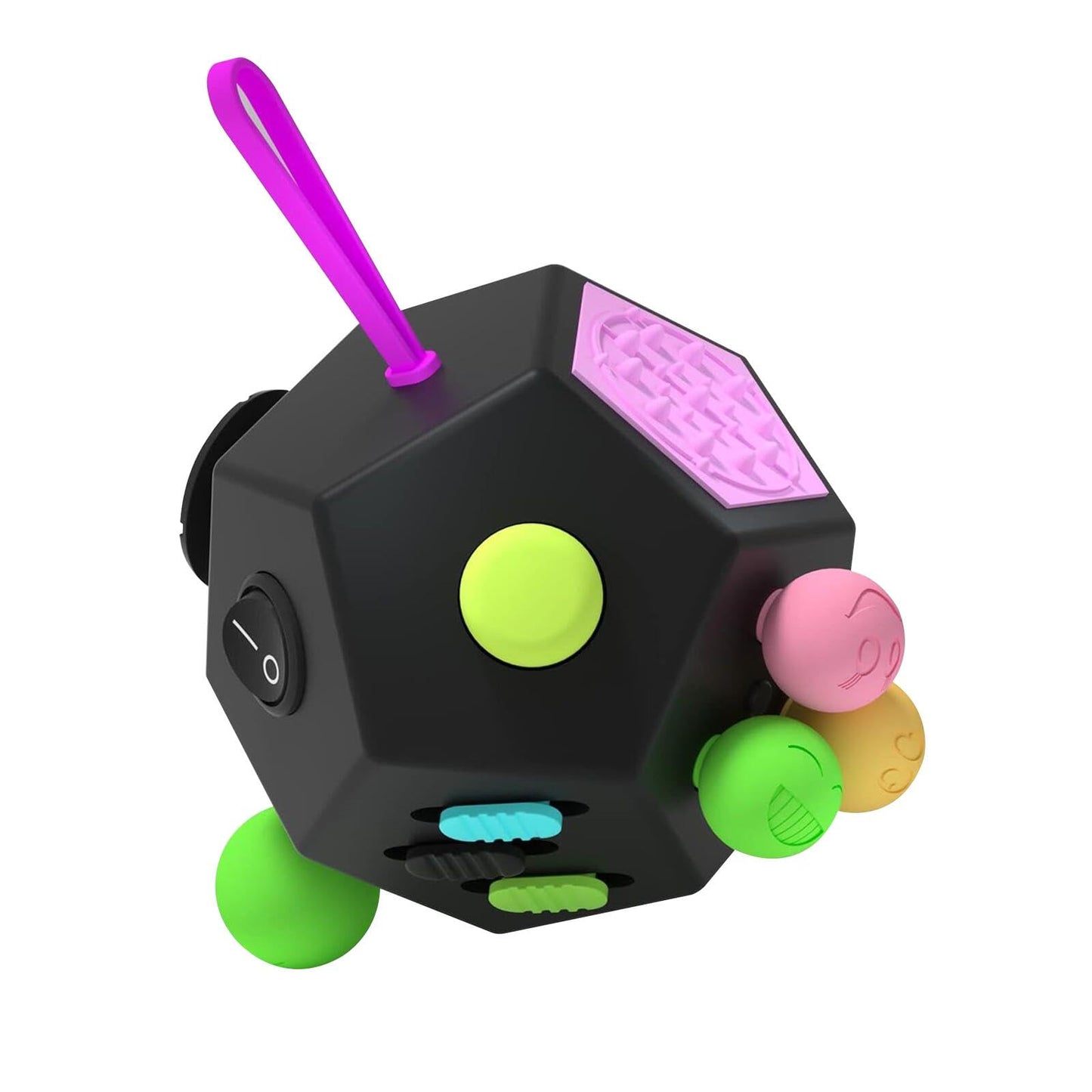 DoDoMagxanadu Fidget Dodecagon – 12-Side Fidget Cube for Focus, Travel, and Relaxed Play