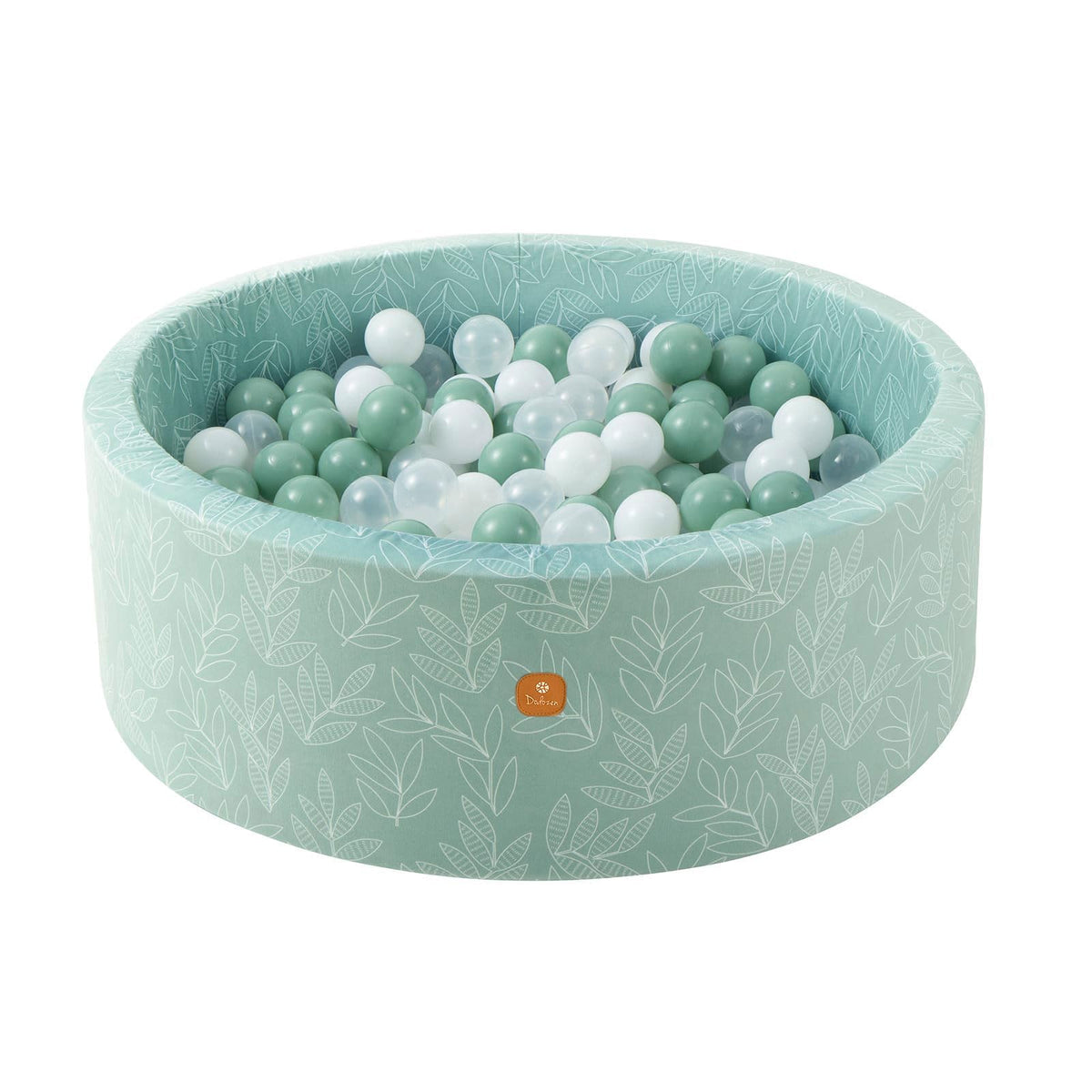 Dodozen Foam Ball Pit – 35.4 x 11.8 in Round Play Pool Sage for Toddlers